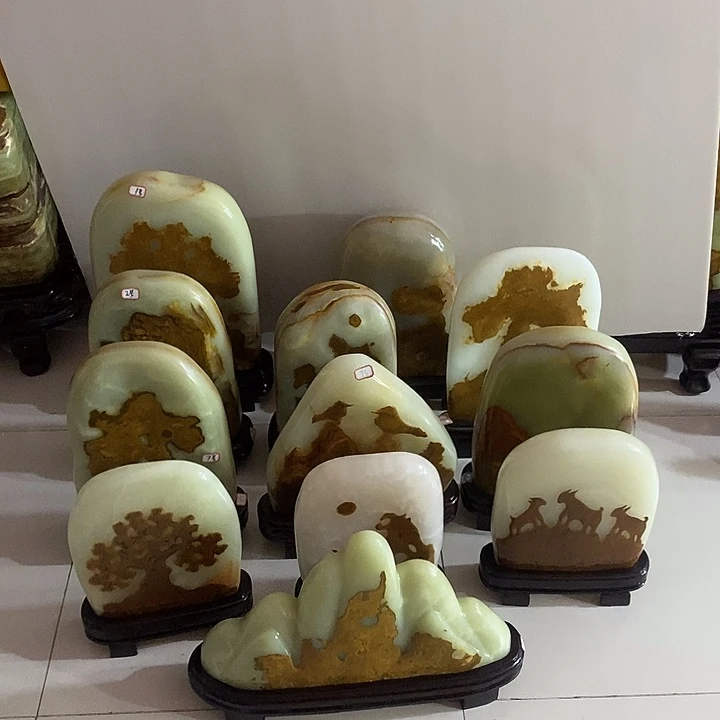 刀***长玉天然原石观赏石摆件