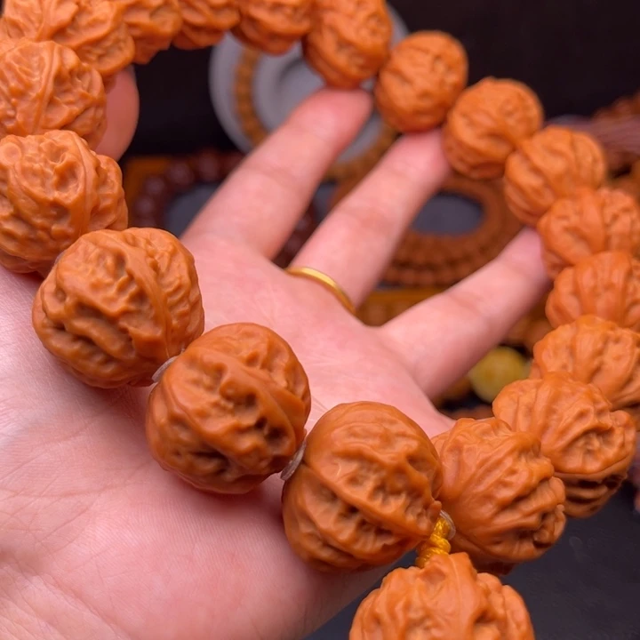 吊坠猴头核桃矮壮实心籽粗筋龙骨纹秋子京八愣19颗