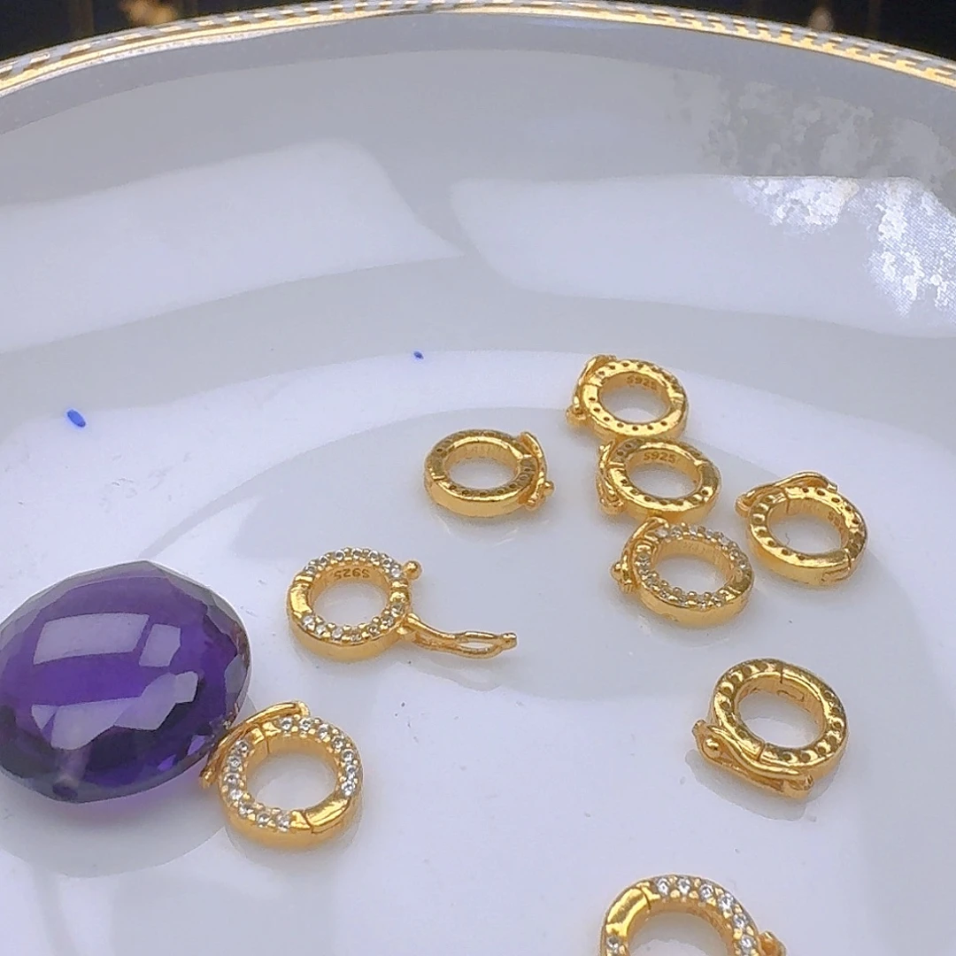 紫晶颈饰银S925镶嵌紫水晶925镶嵌92