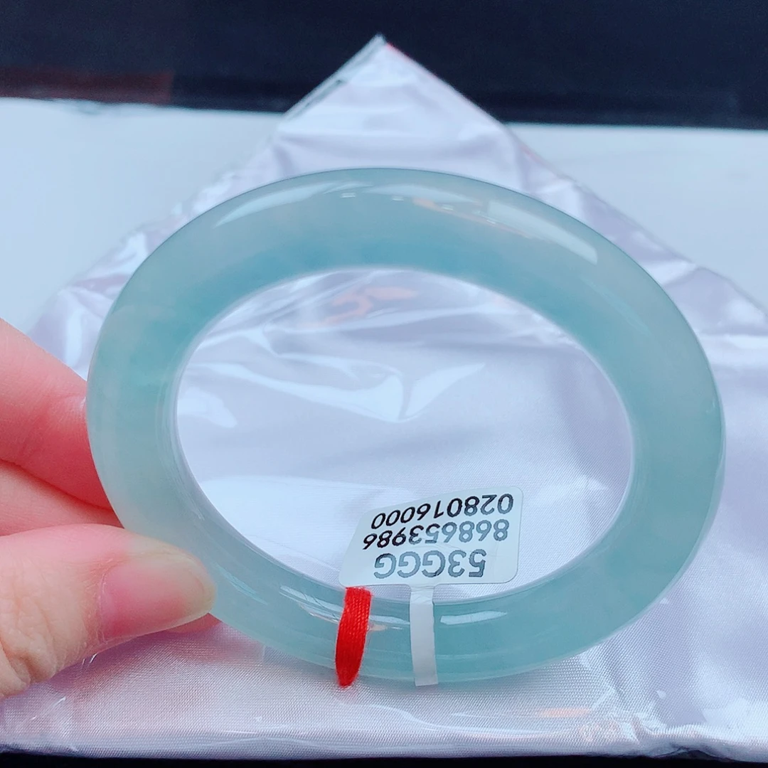 紫***物翡翠未镶嵌手镯缅甸天然翡翠A货手镯