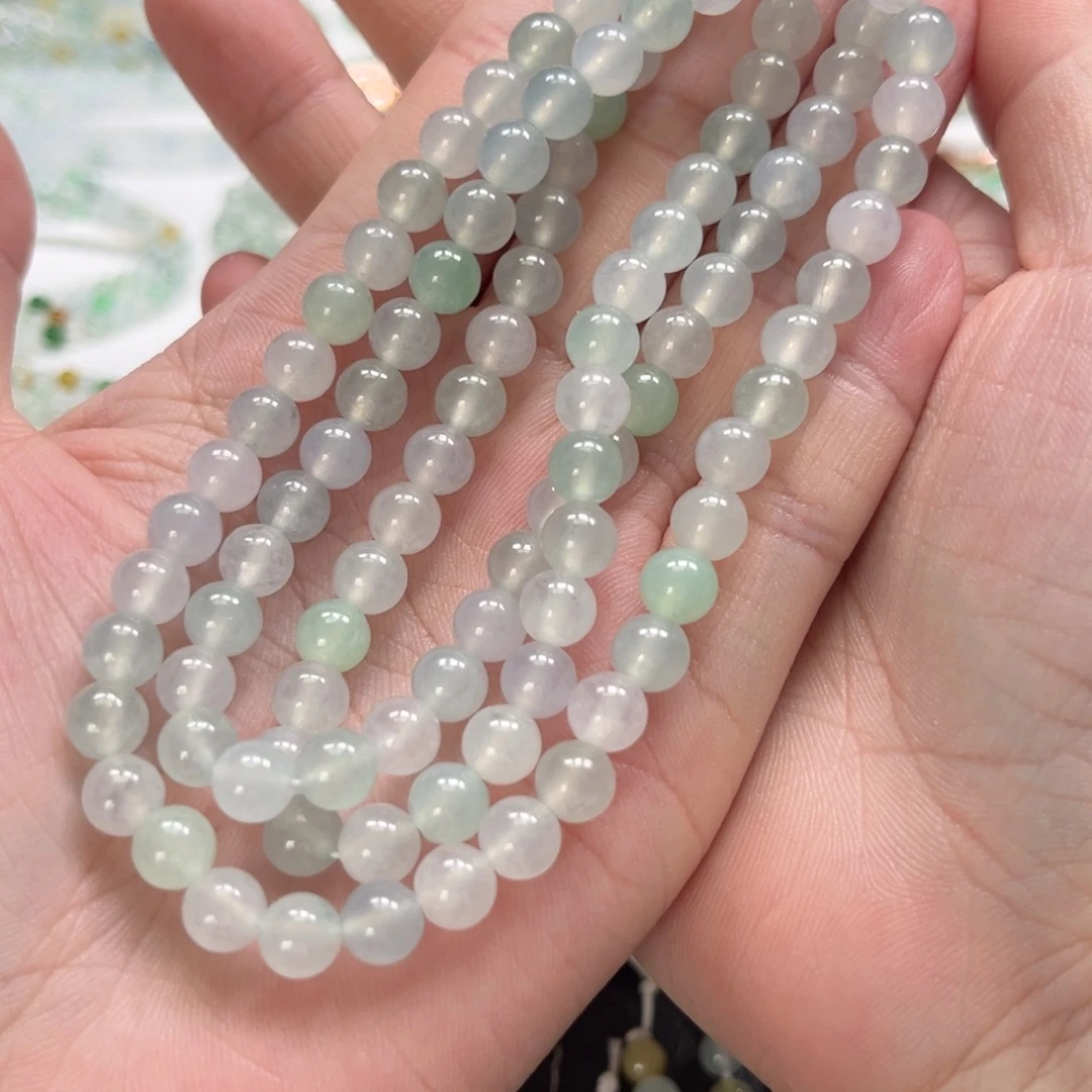 颈饰未镶嵌翡翠缅甸翡翠