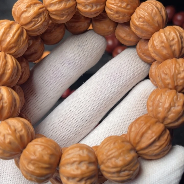 两***克猴头核桃手串京八棱