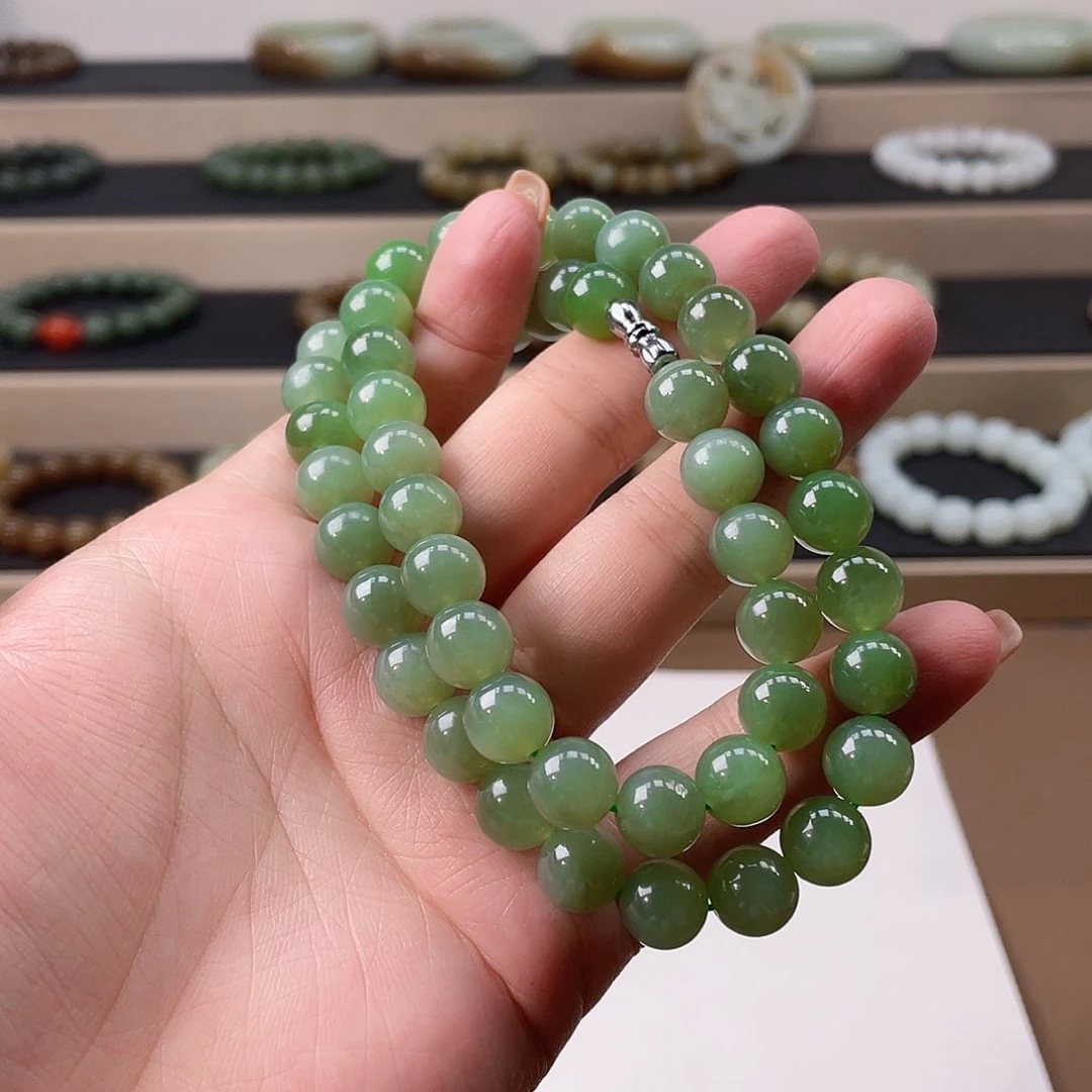 手链未镶嵌和田玉（碧玉）10 无黑