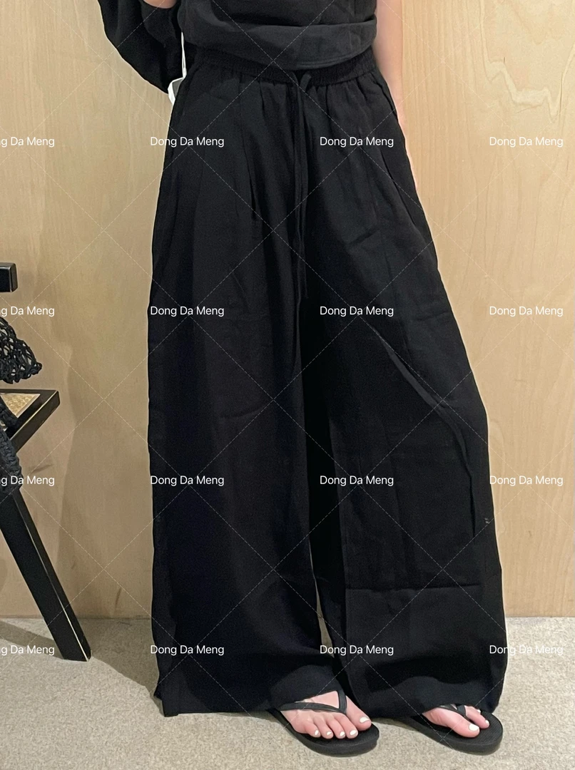 1203直筒宽松慵懒夏款薄的百搭阔腿裤