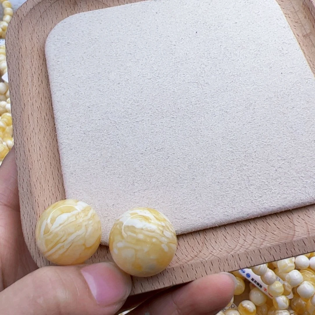 琥珀手链未镶嵌含***醉虎皮单珠