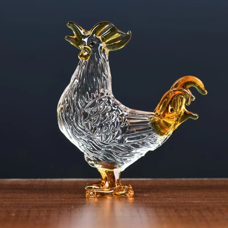 水晶十二12生肖生日礼物鸡风水工艺品摆件