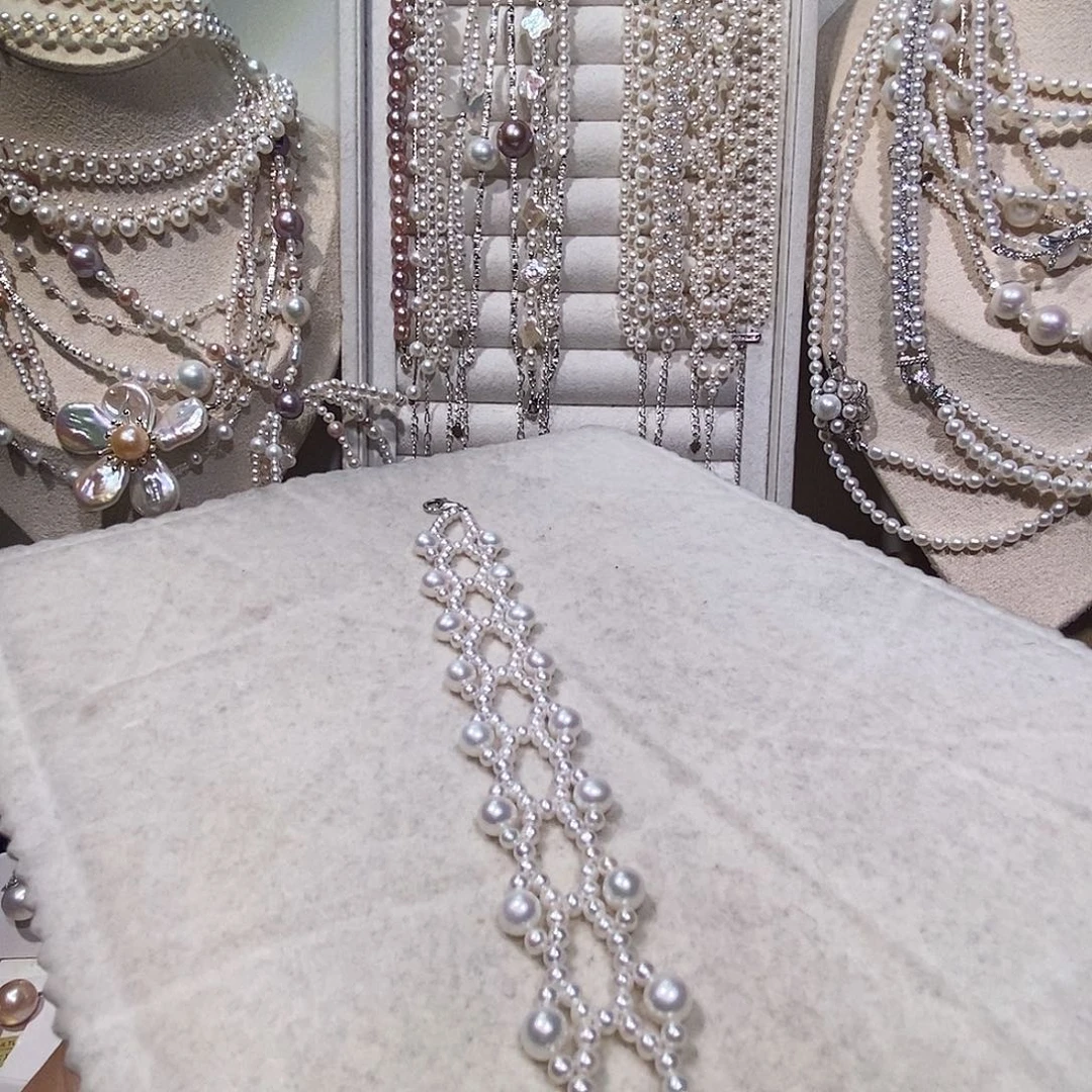 非金属925银编织设计宫廷风手链