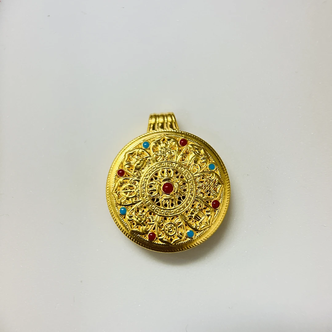 足金饰品/新款小珐琅八宝罗盘/3.43/1C5B1805/Q