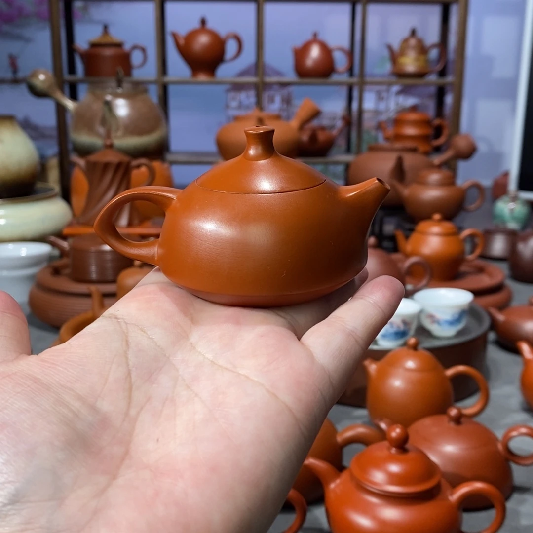 紫砂茶壶吴炫杰朱泥玉兔70cc