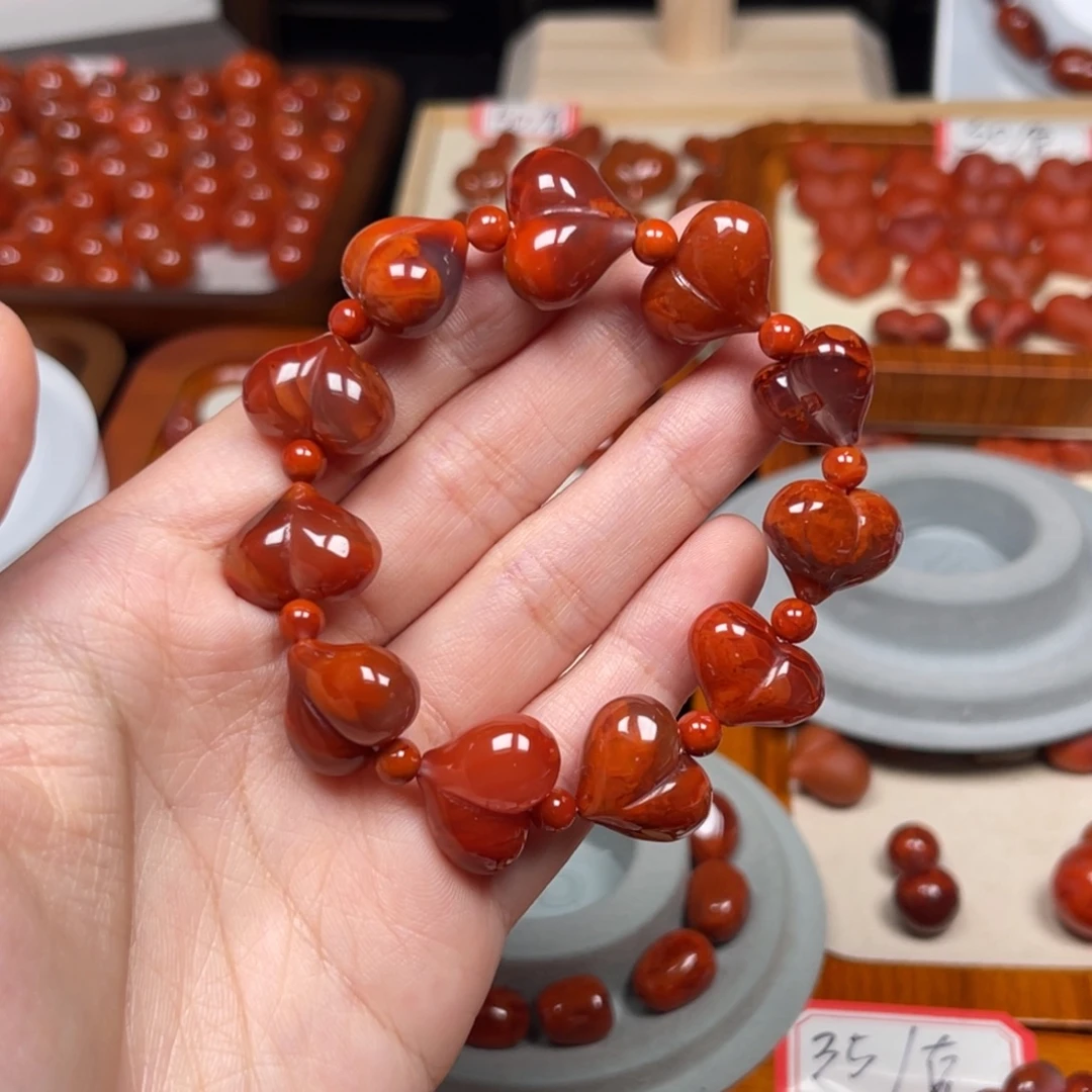南红玛瑙未镶嵌手串