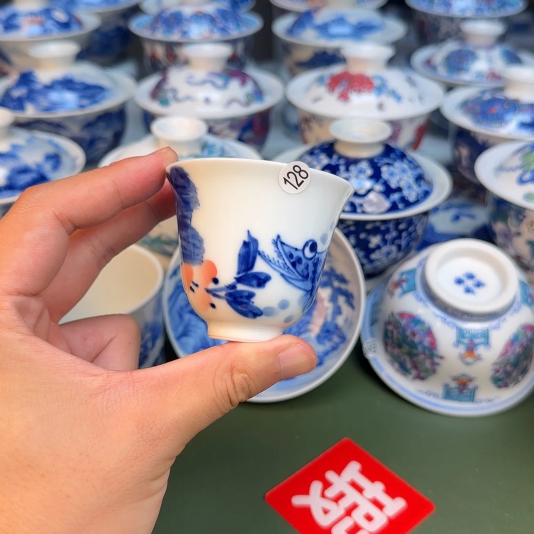 彦祖纯手工手绘茶具128