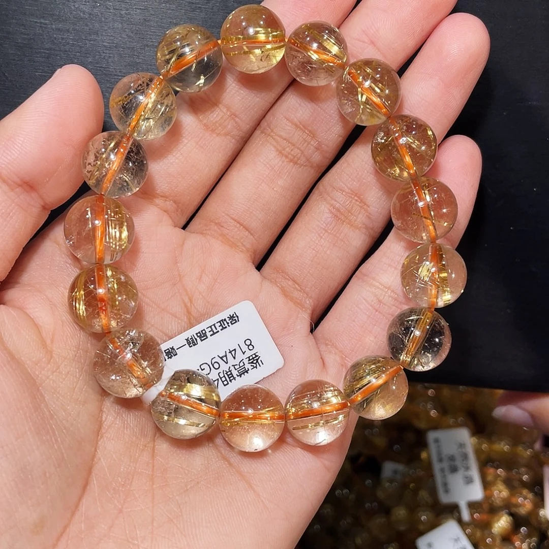 手链发晶未镶嵌顺发钛晶12.6mm