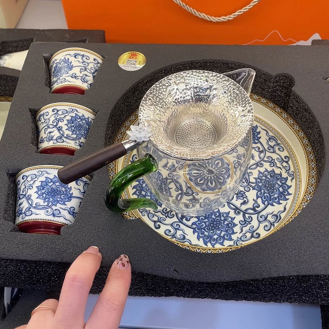 陶景德陶瓷盖碗茶具