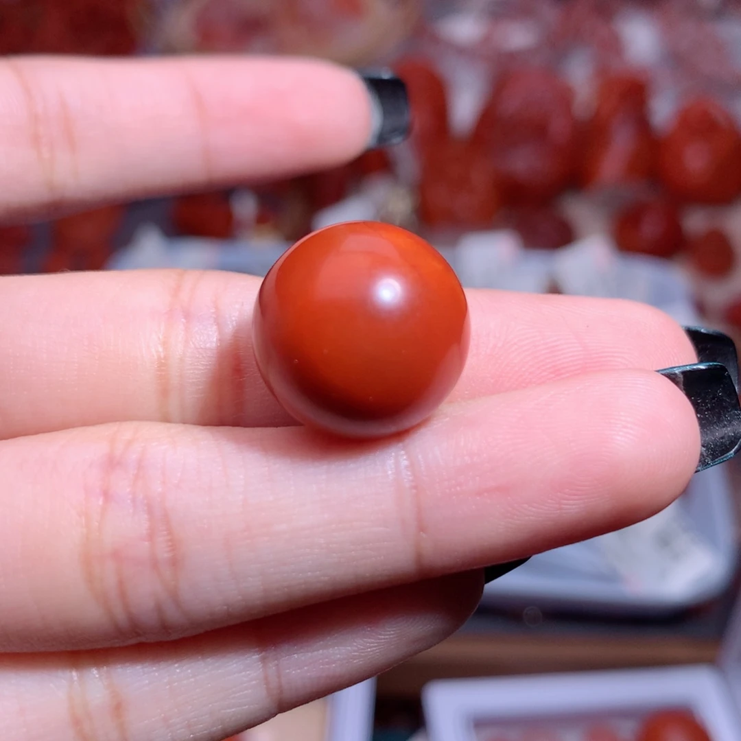 麻***驴南红玛瑙未镶嵌南红福利单珠2