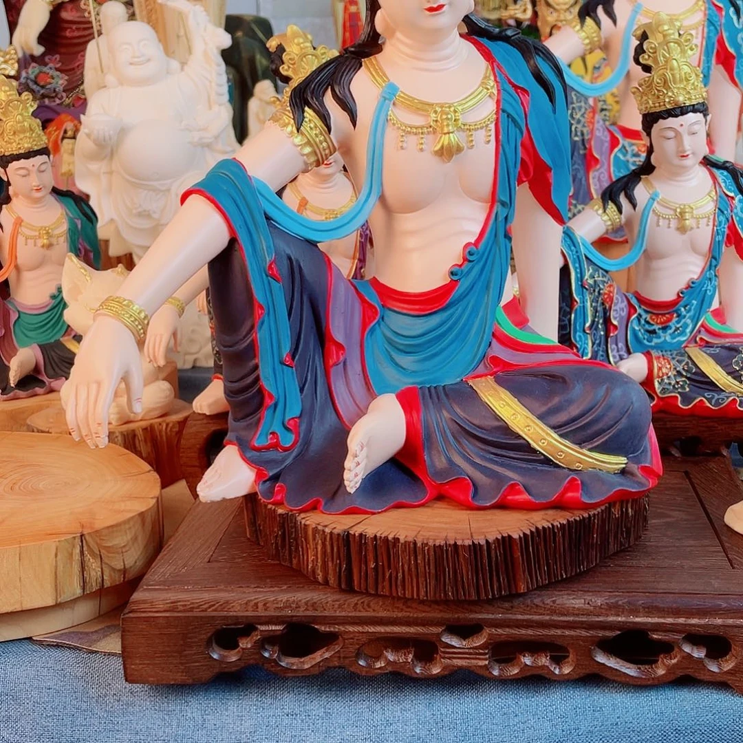 河***）石材自在观音摆件30