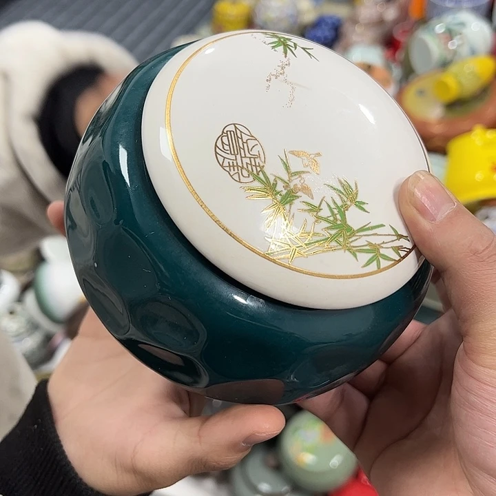 茶叶罐陶瓷家用储物罐瑕疵福利品介意勿拍