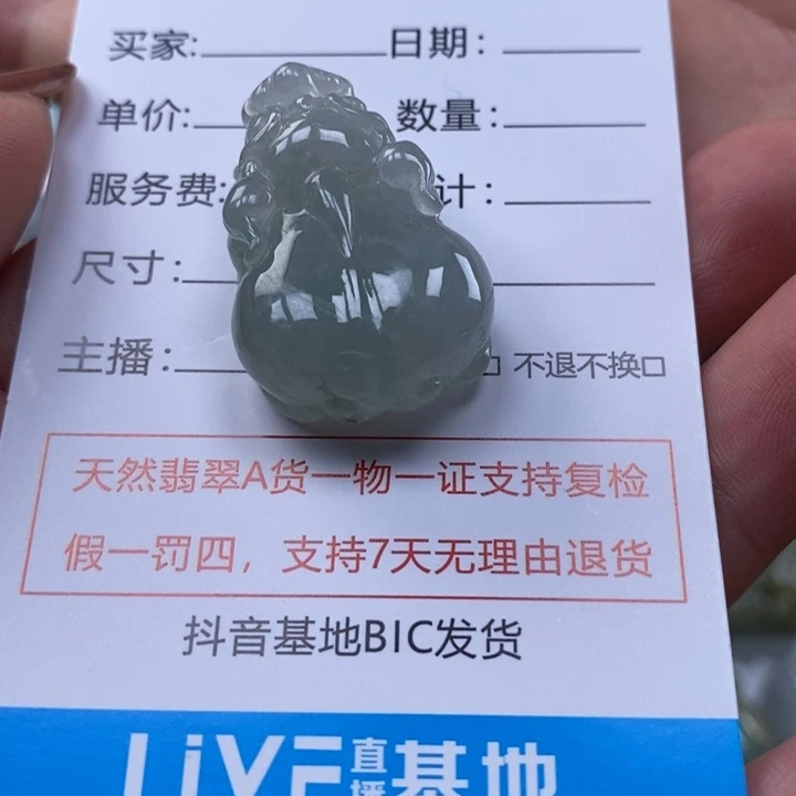 翡翠未镶嵌颈饰多人貔貅