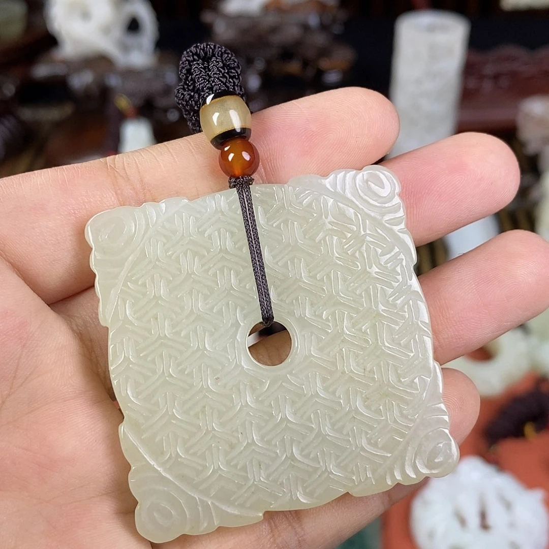 和田玉未镶嵌挂件