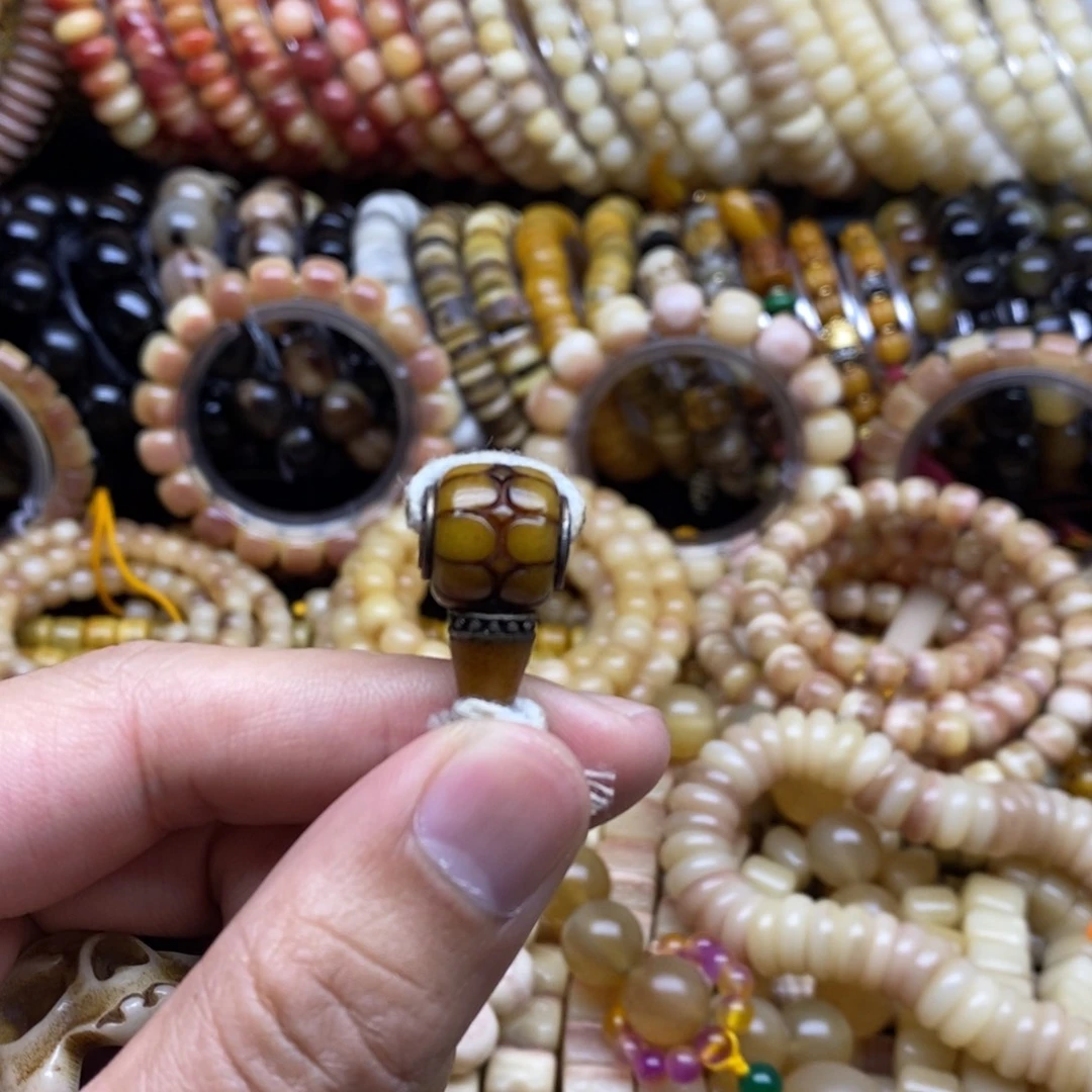 牛骨手串/手链蓝***比精美人工养殖牛骨