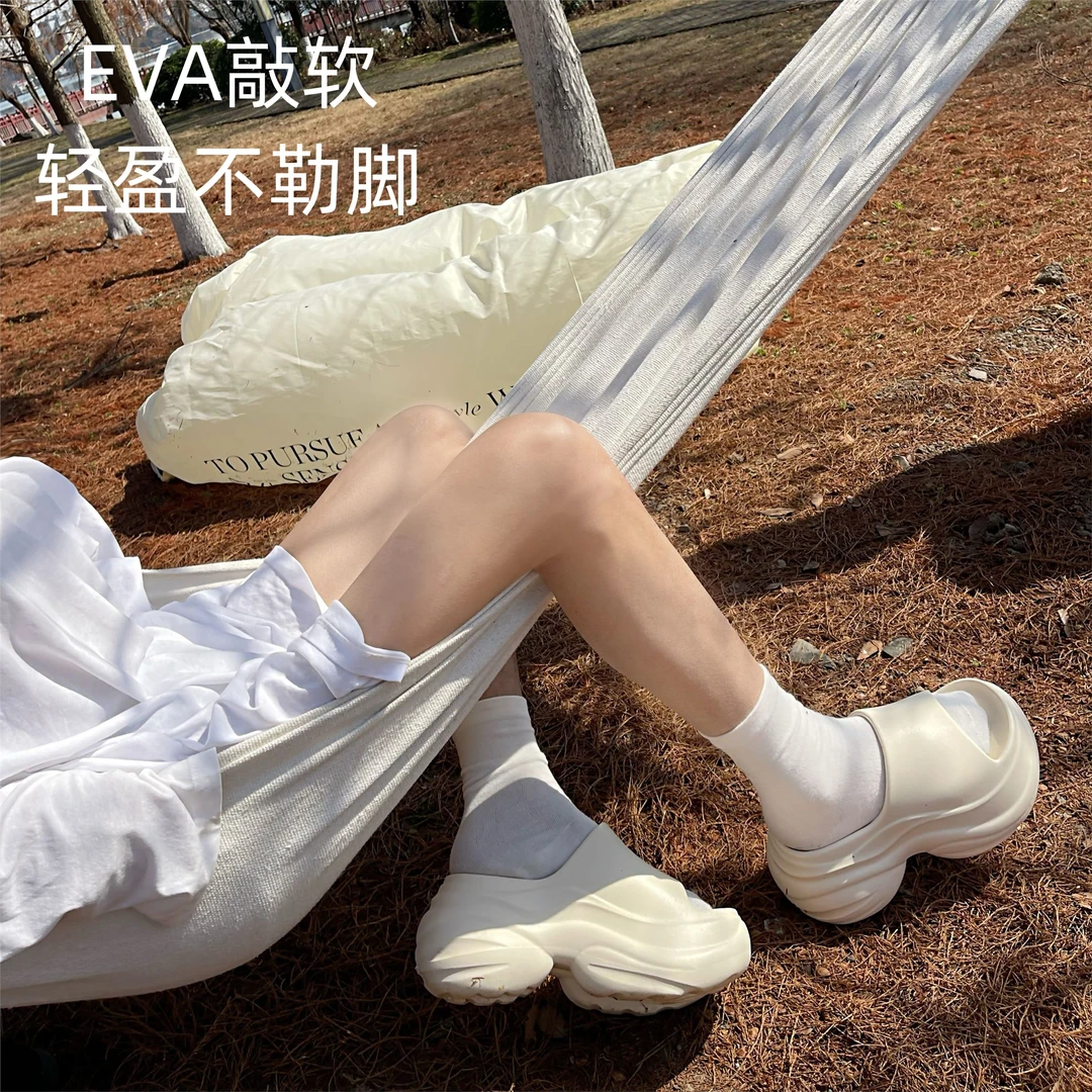 【柔软舒适】8CM厚底增高拖鞋女夏季外穿凉鞋海沙滩鞋凉拖鞋户