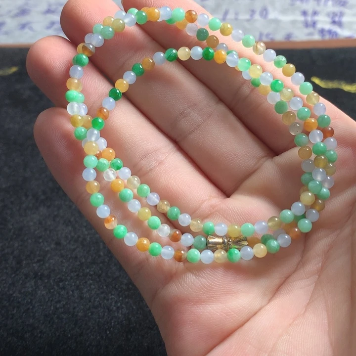 定制翡翠未镶嵌定制翡翠珠串