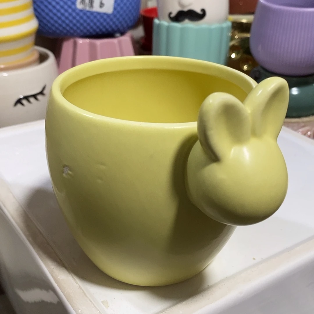 摆件陶陶盆有孔 瑕疵介意勿拍