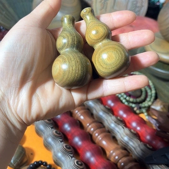 木绿檀葫芦了一组两个豆豆豆