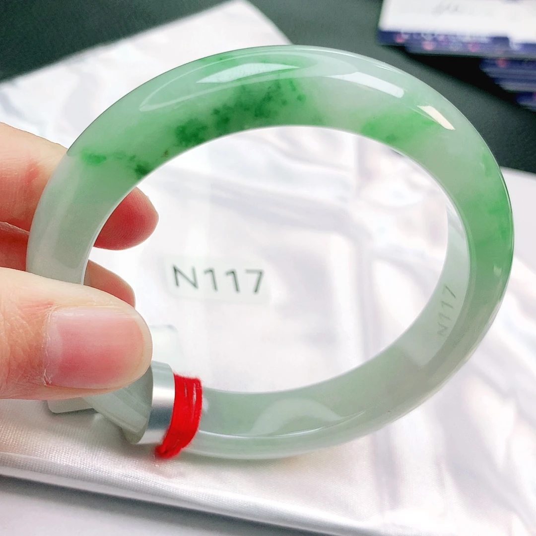 翡翠未镶嵌手镯缅甸天然a货翡翠手镯