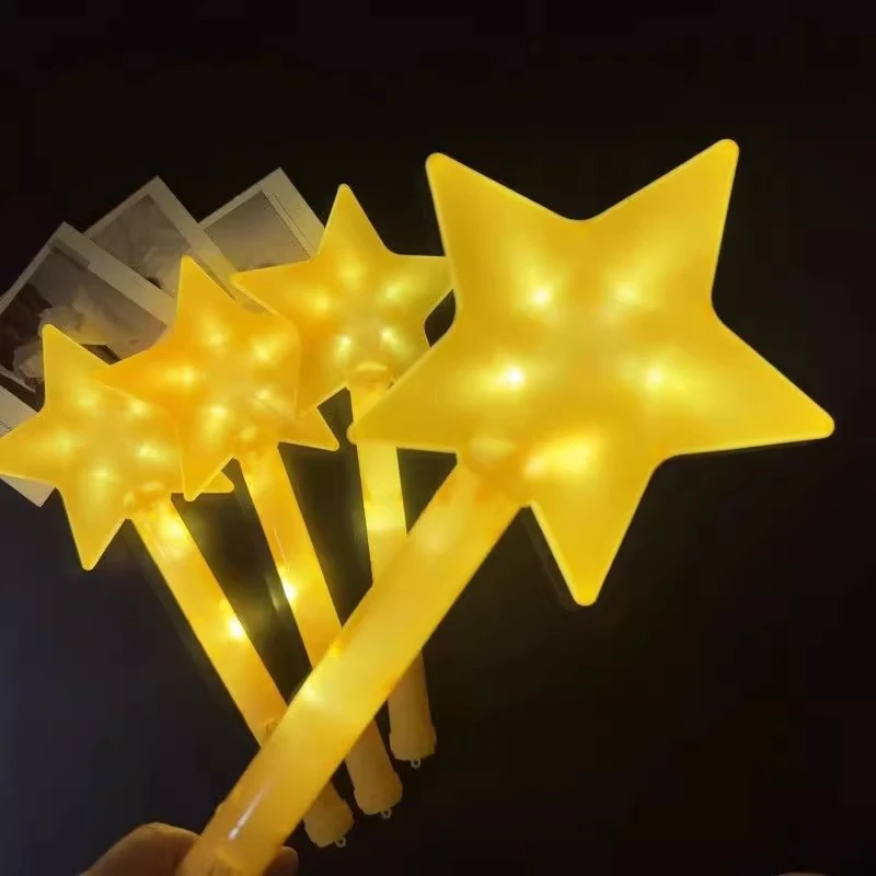 荧光棒星星演唱会五角星闪光气氛新款道具爱心发光儿童应援玩具