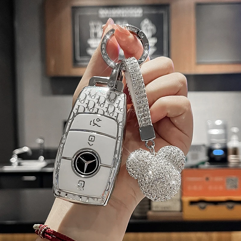 奔驰钥匙套e300l车gle350女c260l扣glb220壳a200l男glc300l高级感
