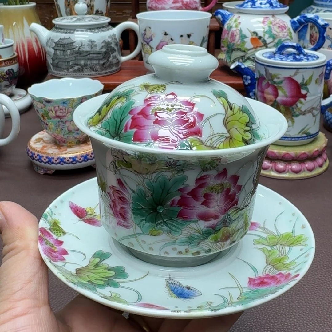 瓷片景德镇仿古手工制作精品展示