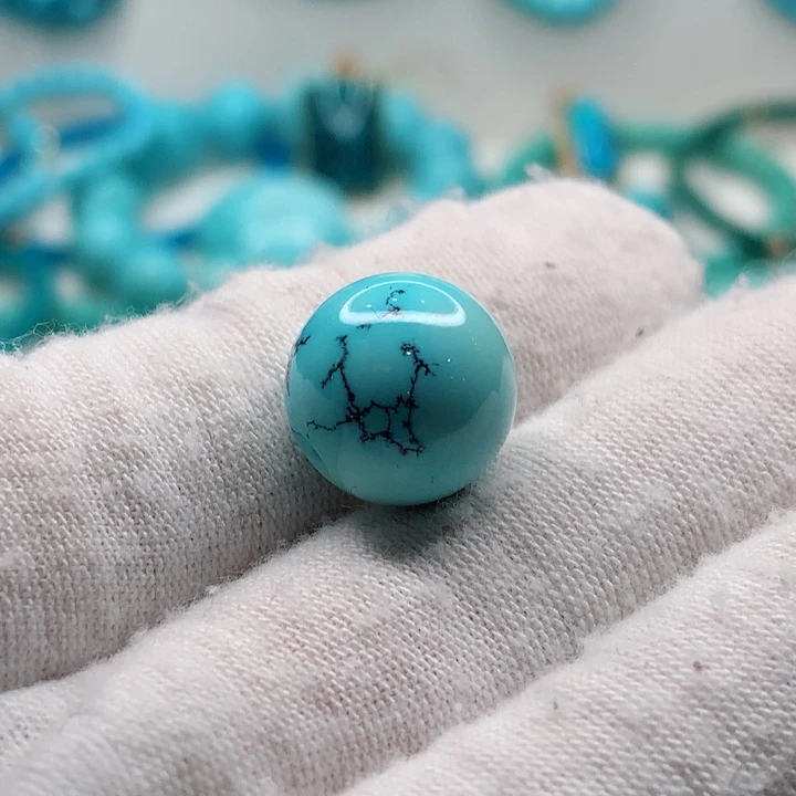 绿松石未镶嵌圆珠