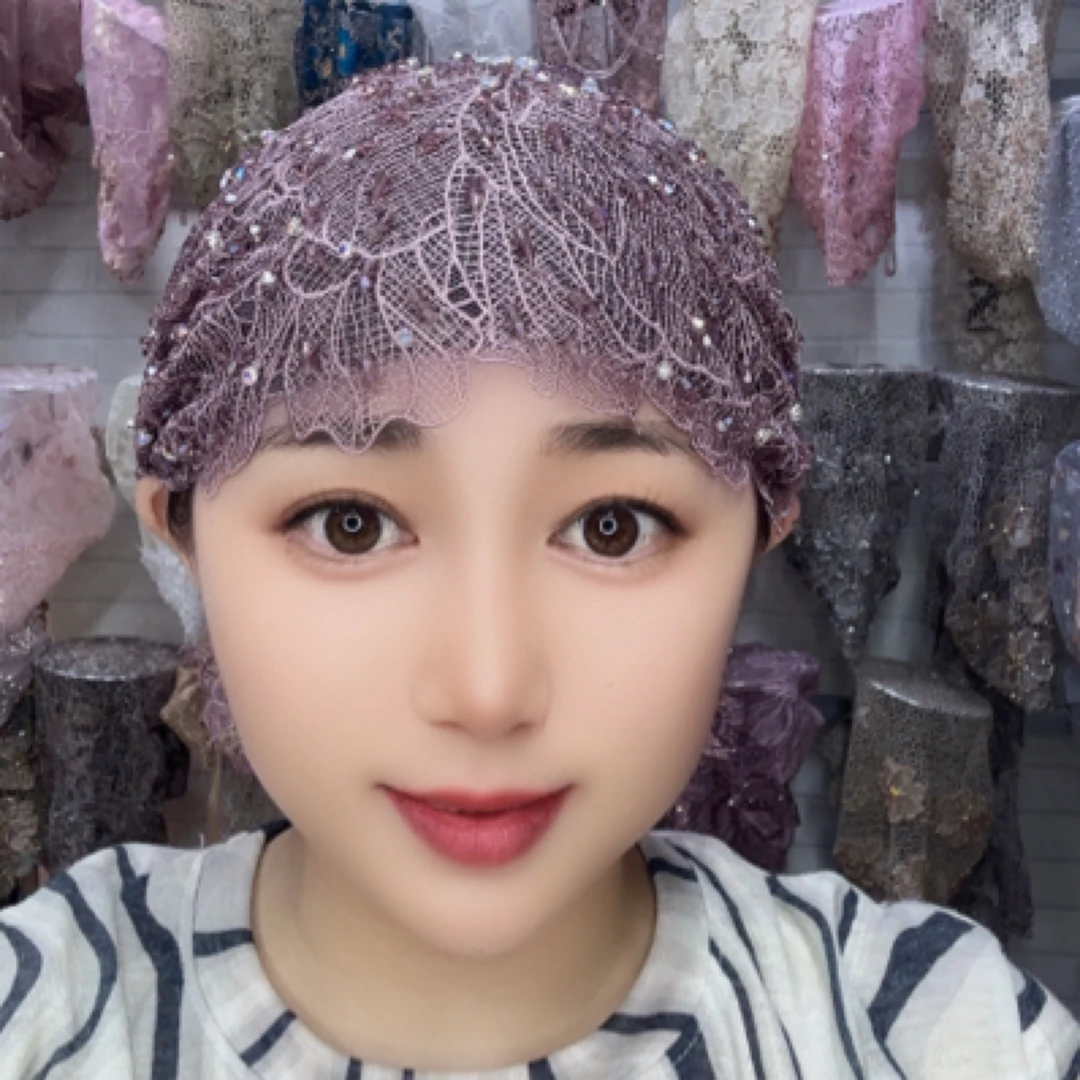 水钻双层【手工串珠鱼尾帽子】网红百搭