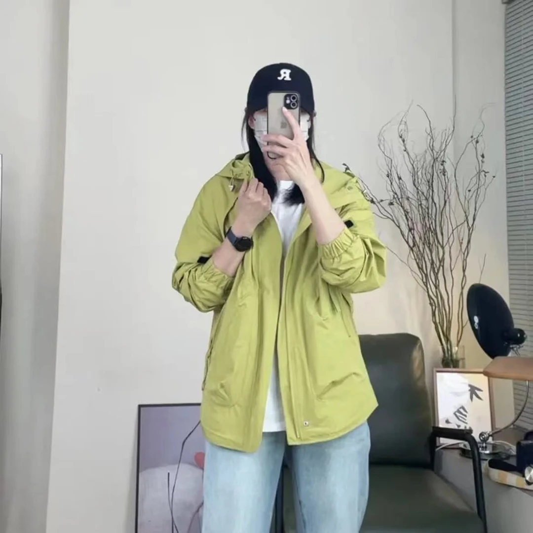 【连帽户外冲锋衣】春季情侣韩版工装户外透气时尚休闲宽松百搭连帽