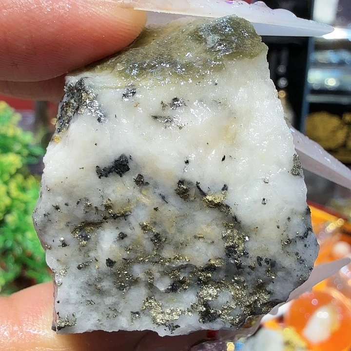 信42.2g聚金阁天然明金矿标