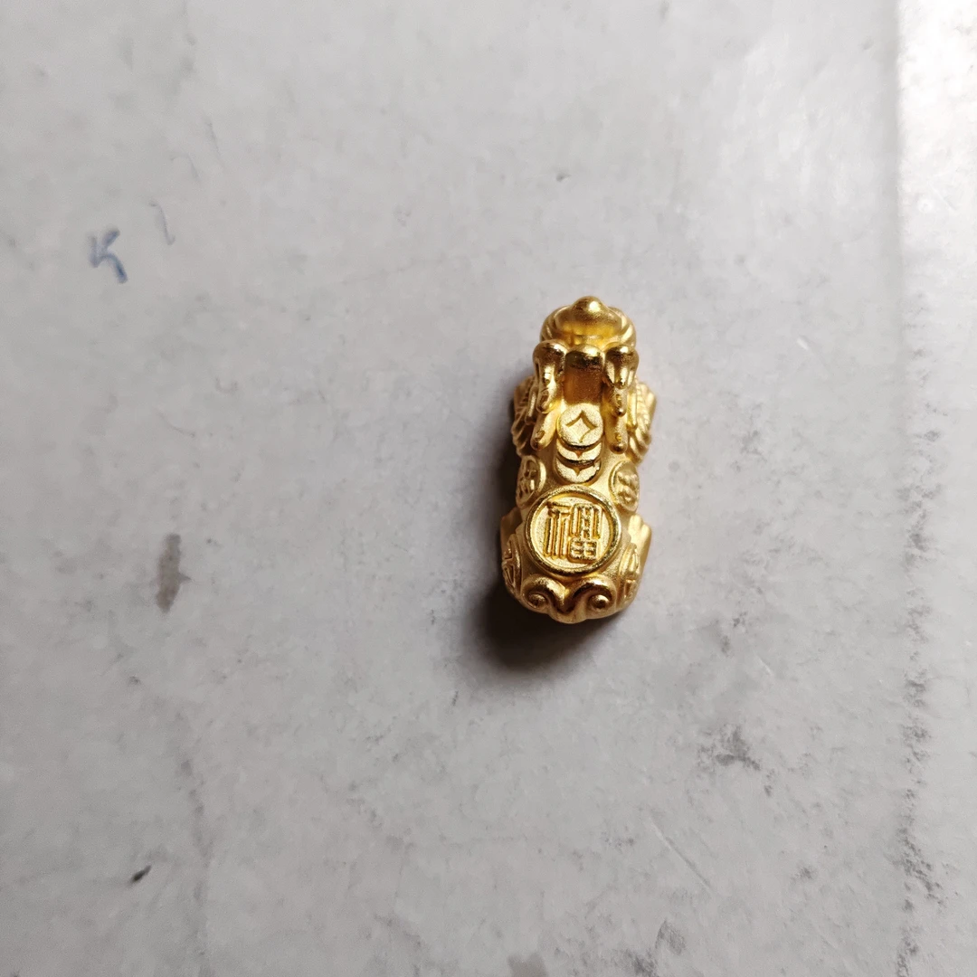 金元宝足金999貔貅珠子首饰