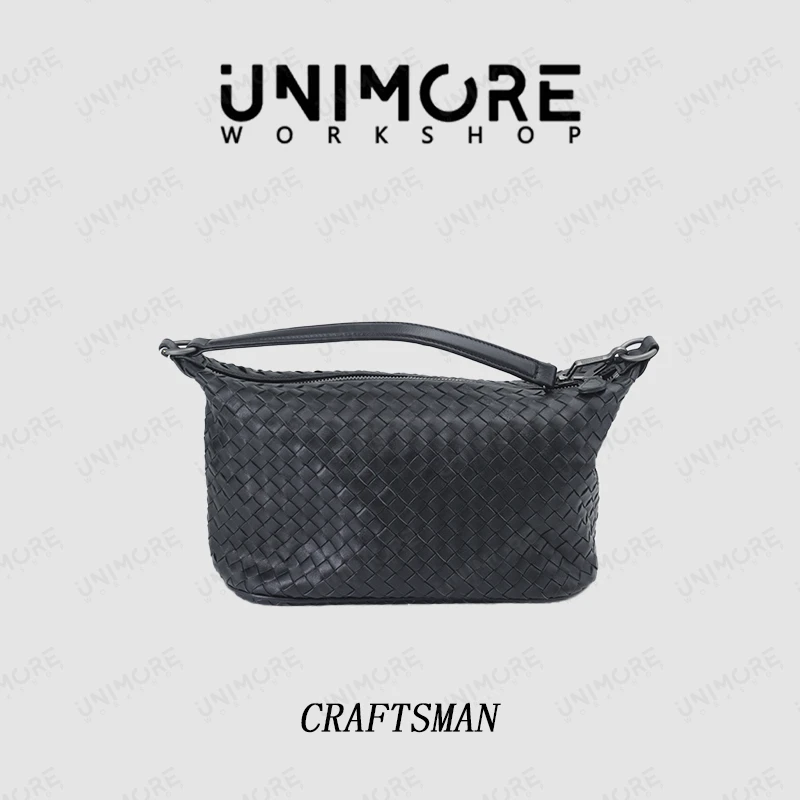 【造物至定制】头层羊皮新款编织手提斜跨包-UNIMOREWORK SHOP