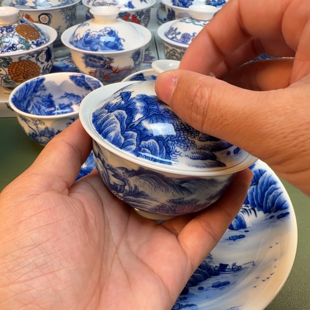 纯手工纯手绘茶具石头46