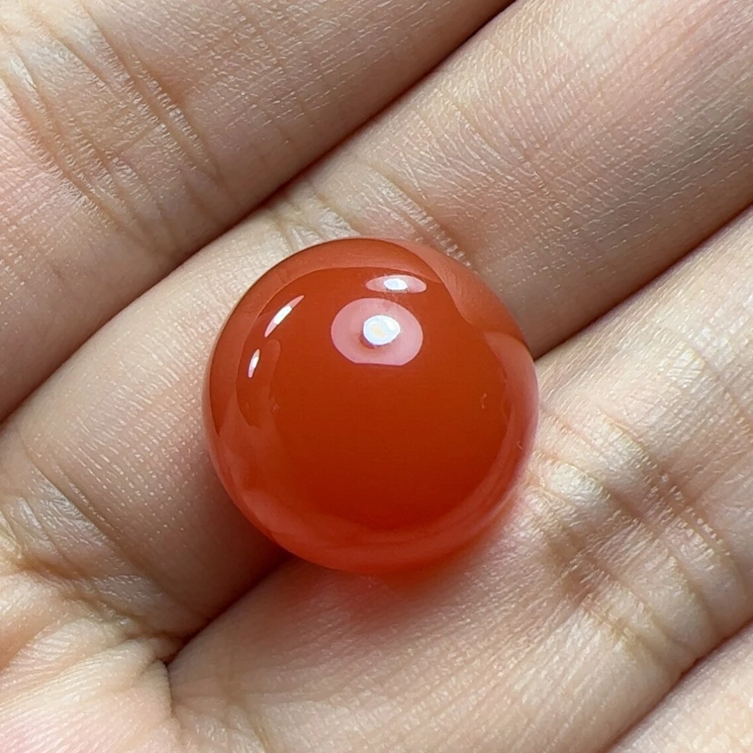 南红玛瑙珠子未镶嵌安*