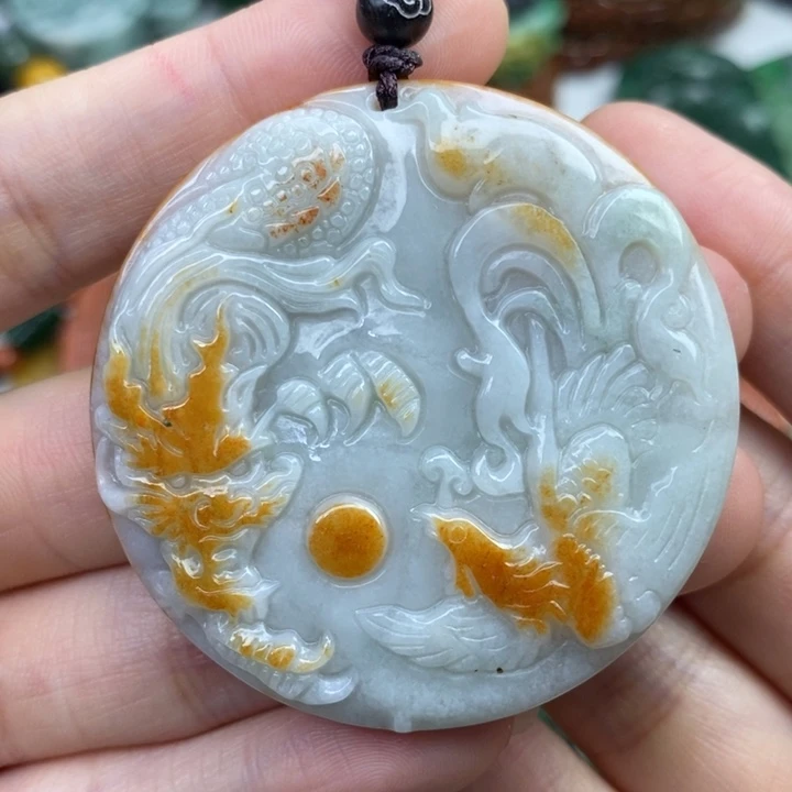 颈饰未镶嵌翡翠吊坠