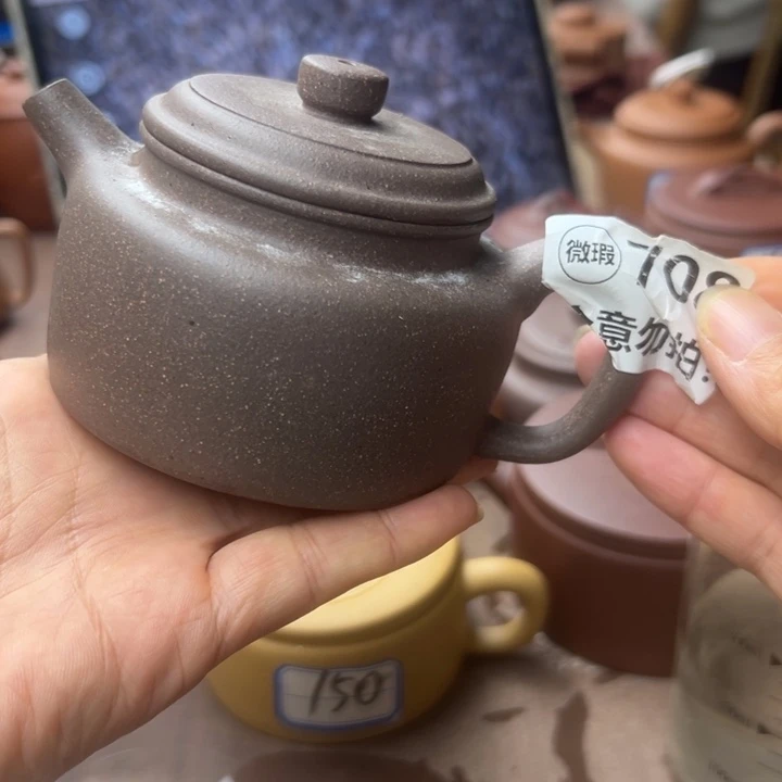 茶壶紫砂紫泥瑕疵170