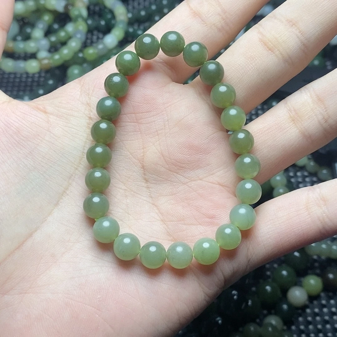 和田玉未镶嵌手串19