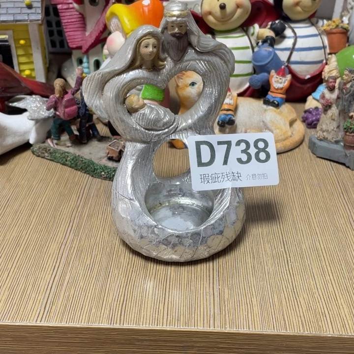 静***心摆件孤品老货微瑕瓷
