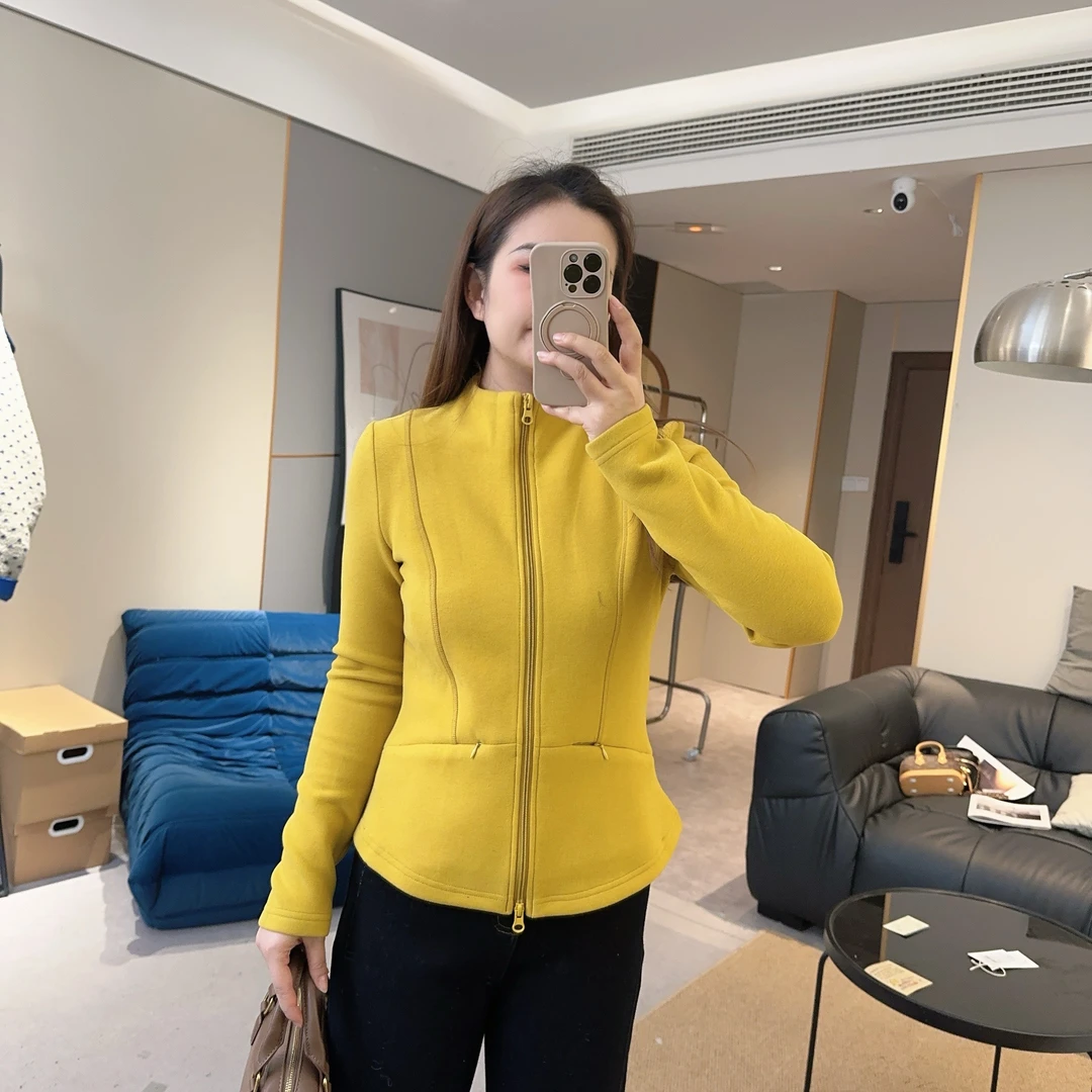 【小蛮腰】立体剪裁显瘦立领双头拉链保暖卫衣外套百搭 D25112758