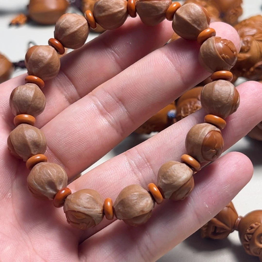 橄榄核手串十****症包衣无相佛