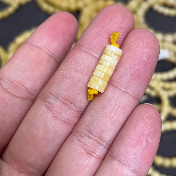 蜜蜡未镶嵌裸石蜜蜡隔片6.5mm
