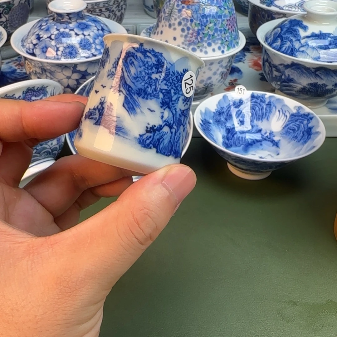 彦祖纯手工手绘茶具125