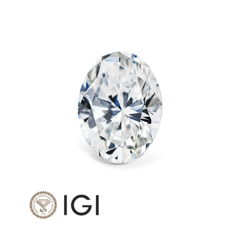 实验室培育钻石培育钻裸钻  椭圆2.09克拉