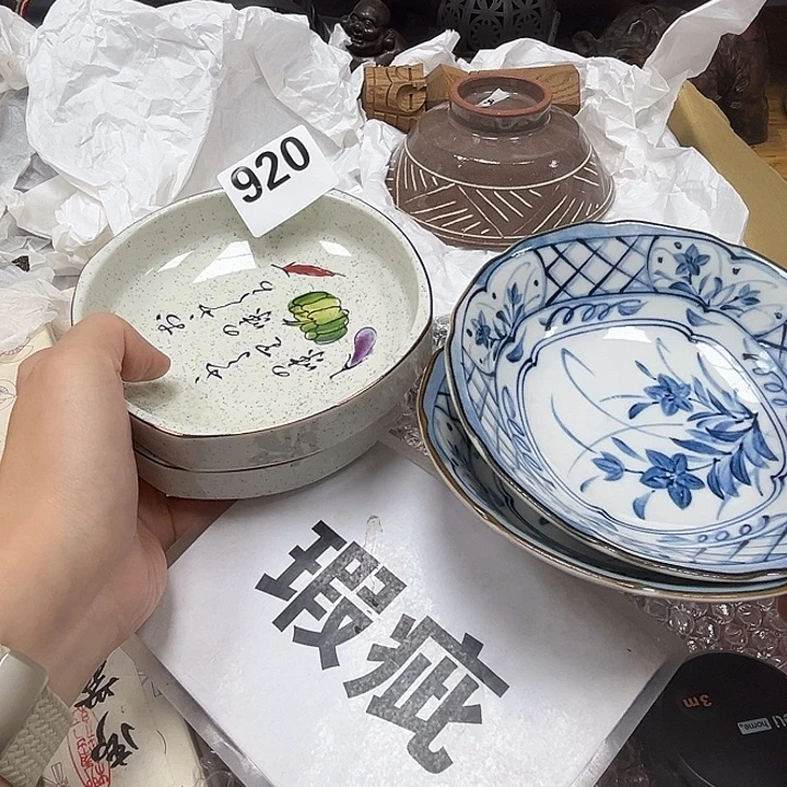 瓷片呀工艺品摆件瓷器摆件正能量