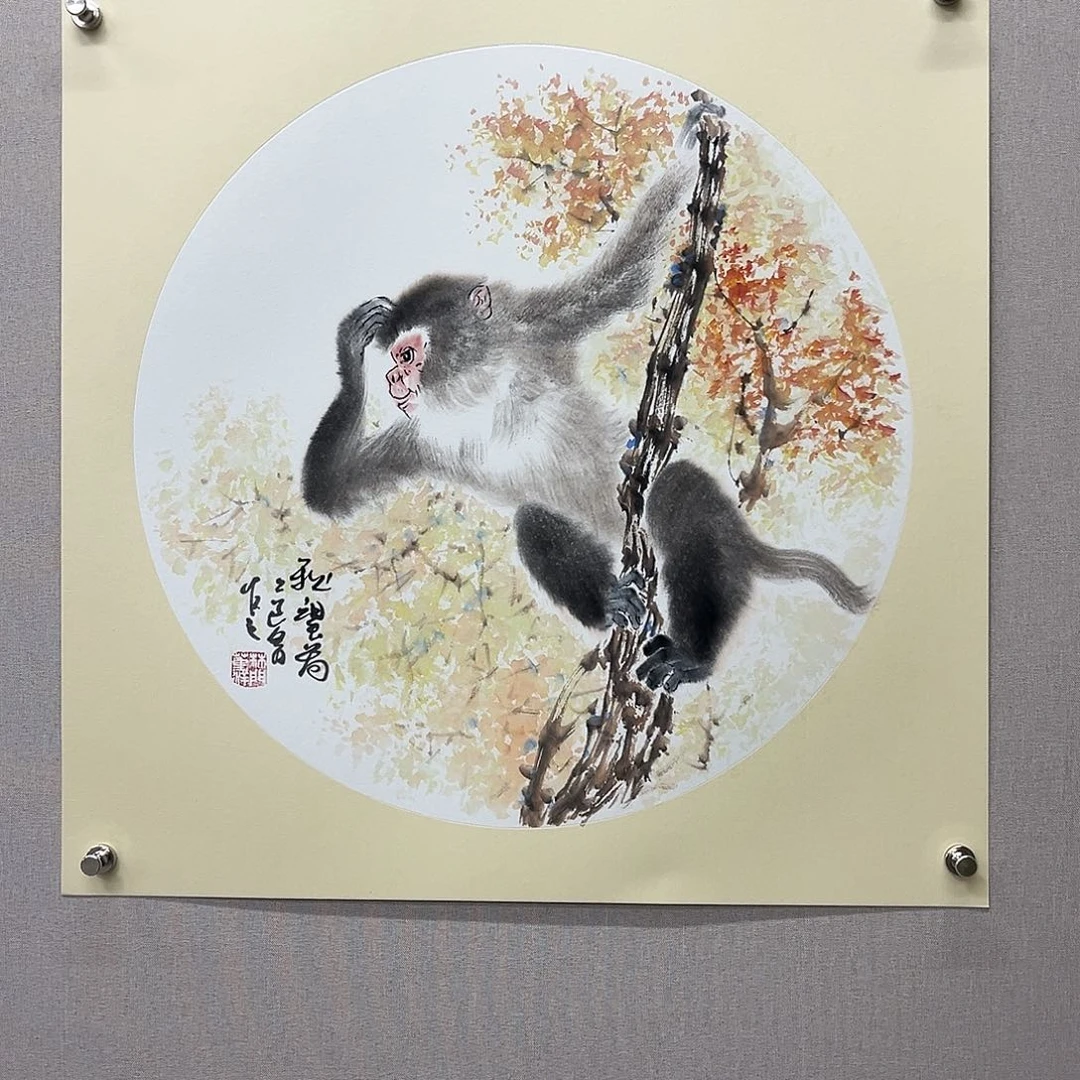 国画艺术家真人手绘